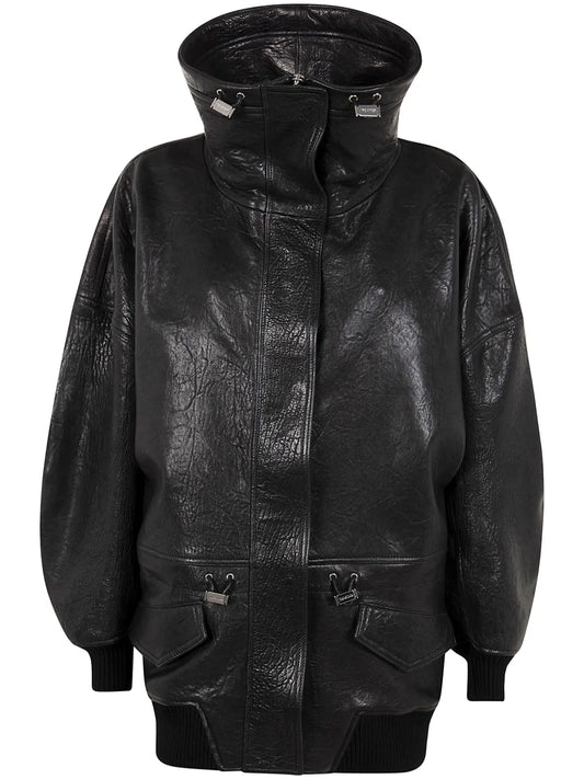 Leather Windbreaker