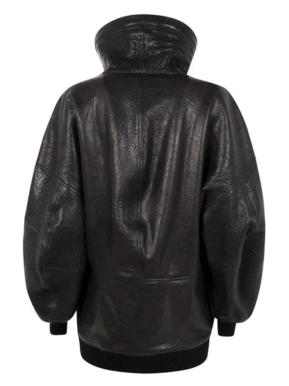 Leather Windbreaker