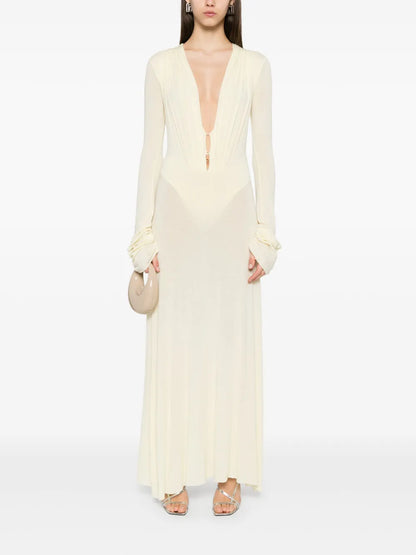 Fine-Knitted Maxi Dress