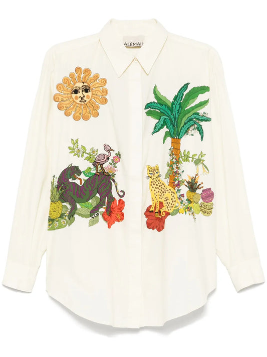 Tiger Embroidered Shirt