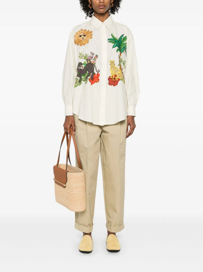Tiger Embroidered Shirt