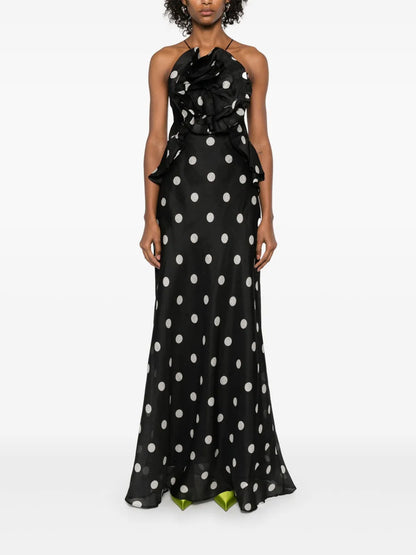Crush Ruffle Halter Maxi Dress' Dress