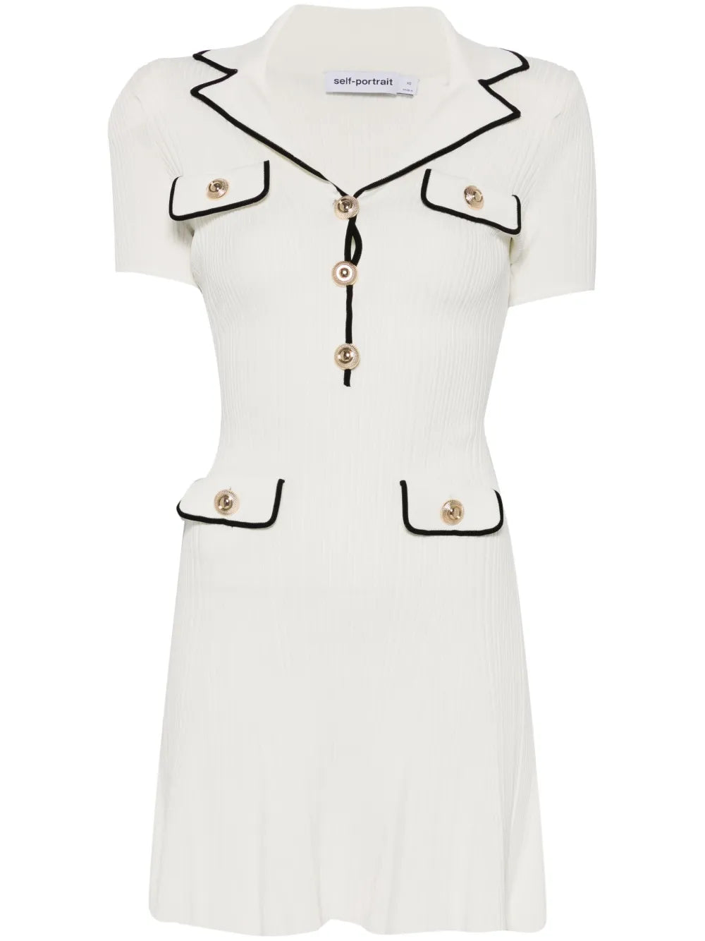 Ribbed-Knit Mini Dress
