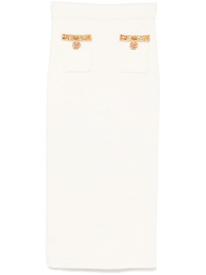 Lurex Knitted Midi Skirt