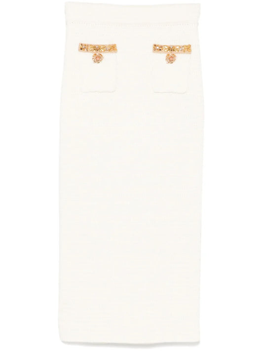 Lurex Knitted Midi Skirt