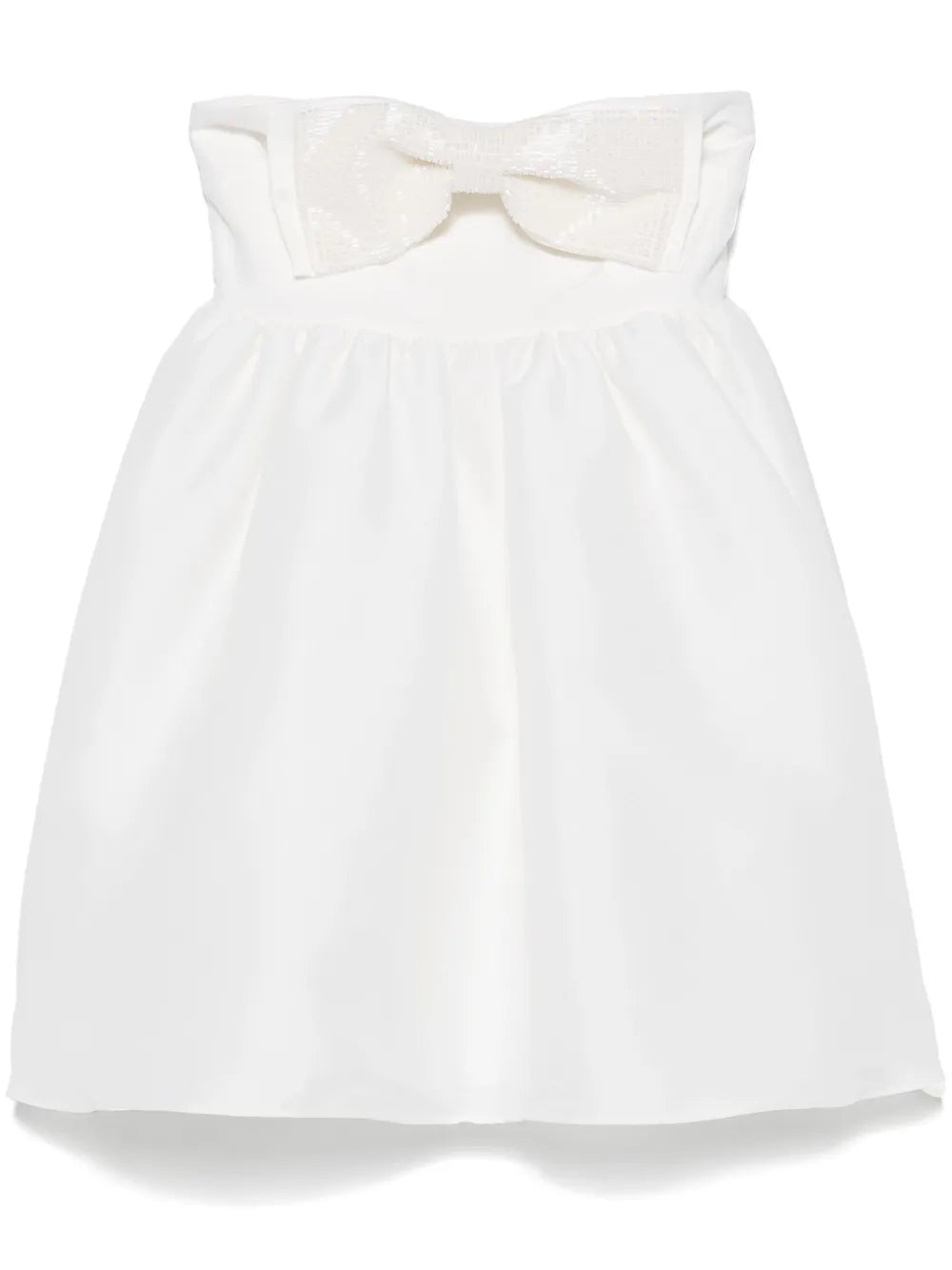 Taffeta Bandeau Mini Dress