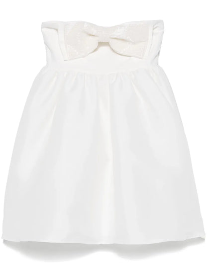 Taffeta Bandeau Mini Dress