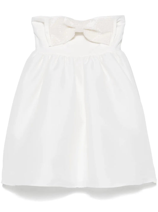 Taffeta Bandeau Mini Dress