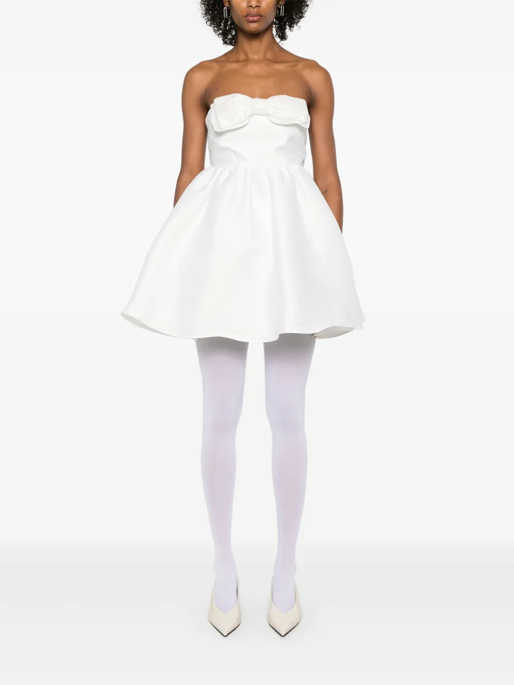 Taffeta Bandeau Mini Dress