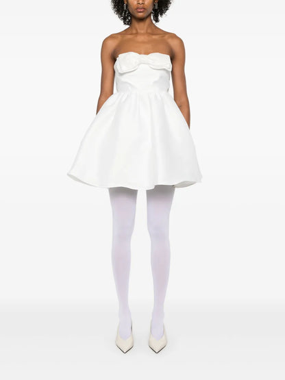 Taffeta Bandeau Mini Dress