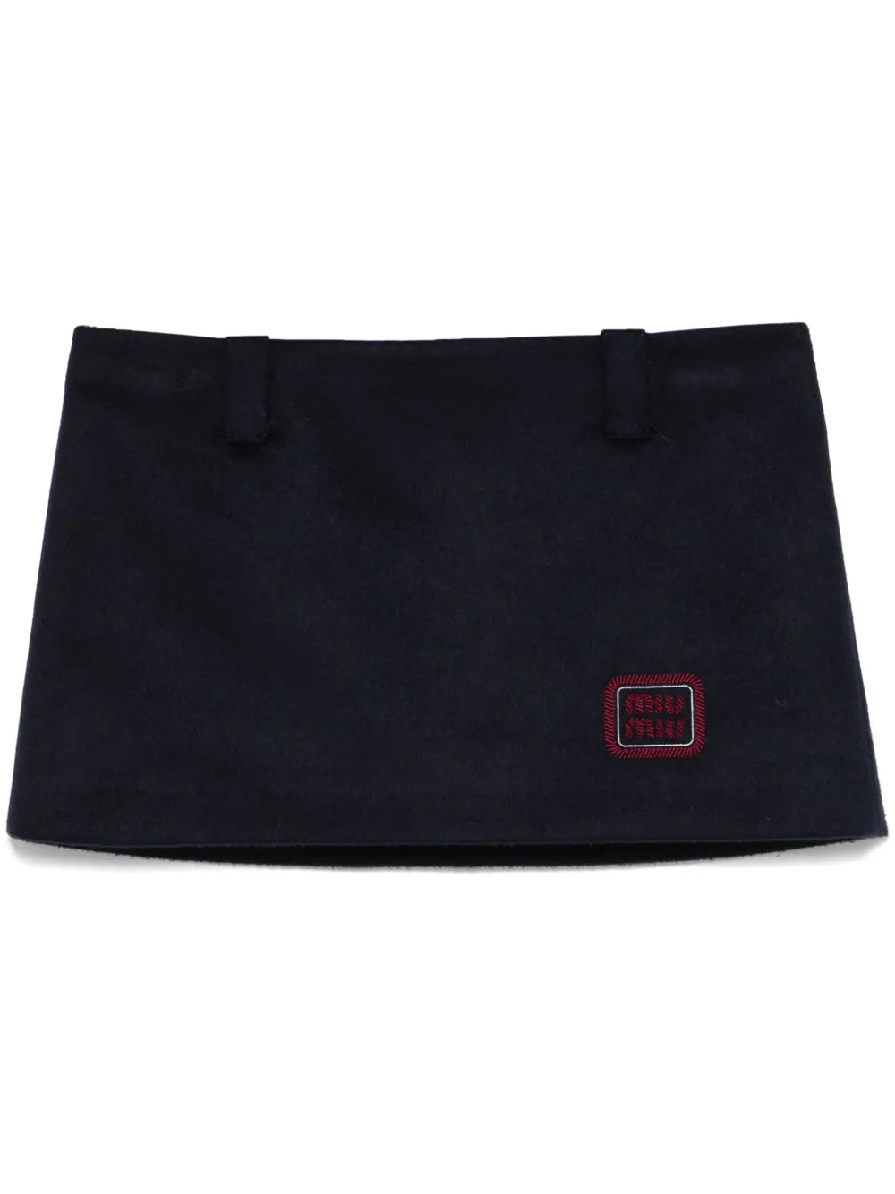Logo-Embroidered Mini Skirt