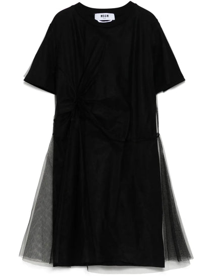 Mesh Detailing Dress