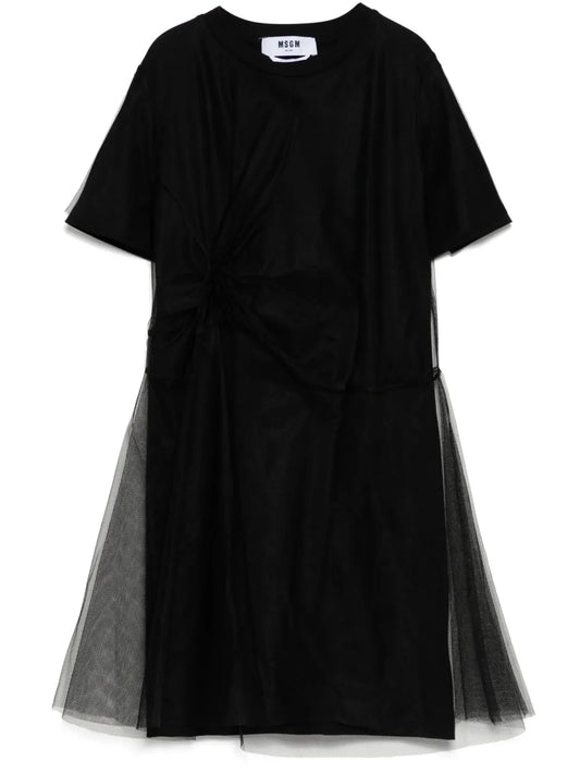 Mesh Detailing Dress