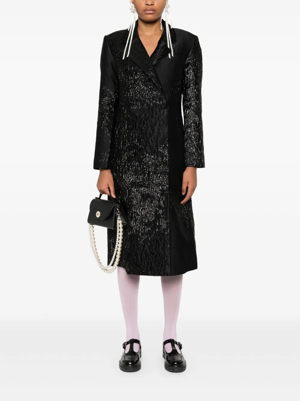 Long-Sleeves Straight Coat