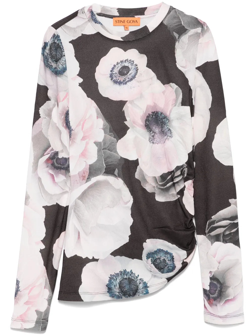 Asymmetric Long-Sleeves Top