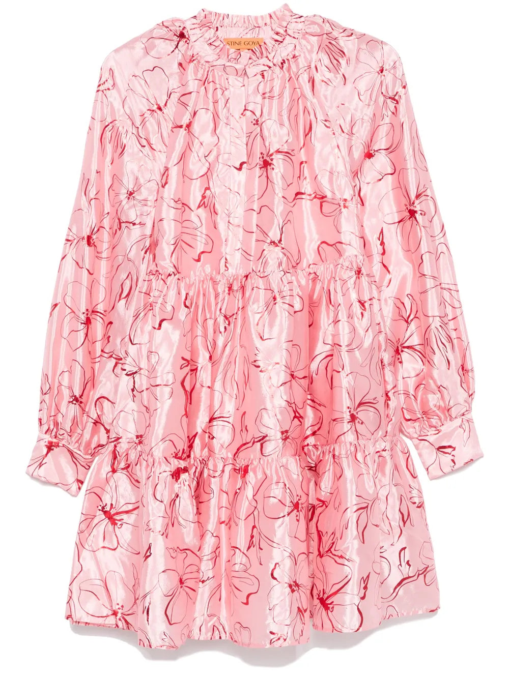 Foil Foliage Mini Dress