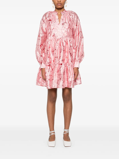 Foil Foliage Mini Dress