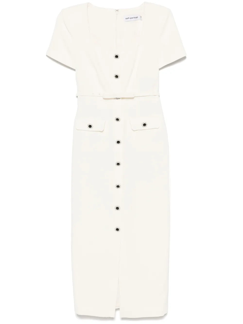 Crepe Midi Dress