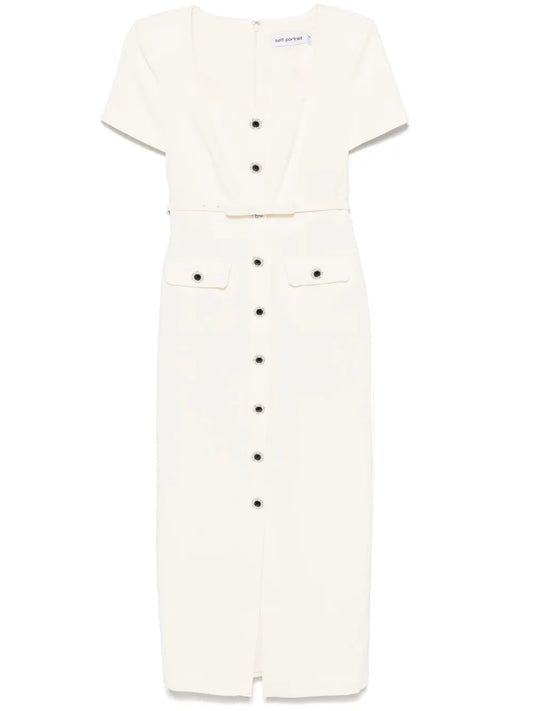 Crepe Midi Dress
