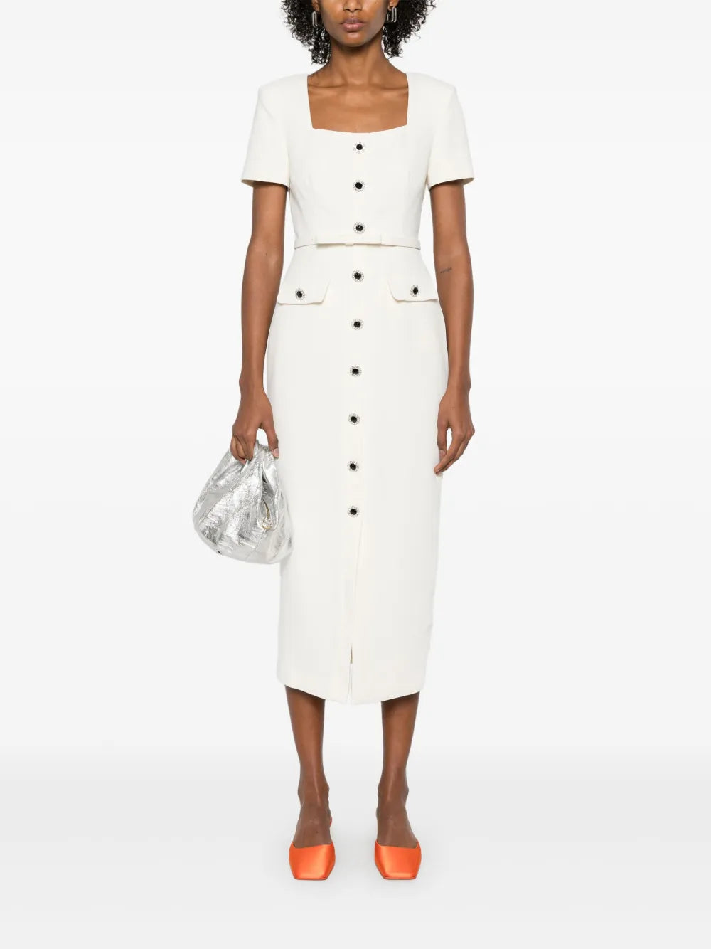 Crepe Midi Dress
