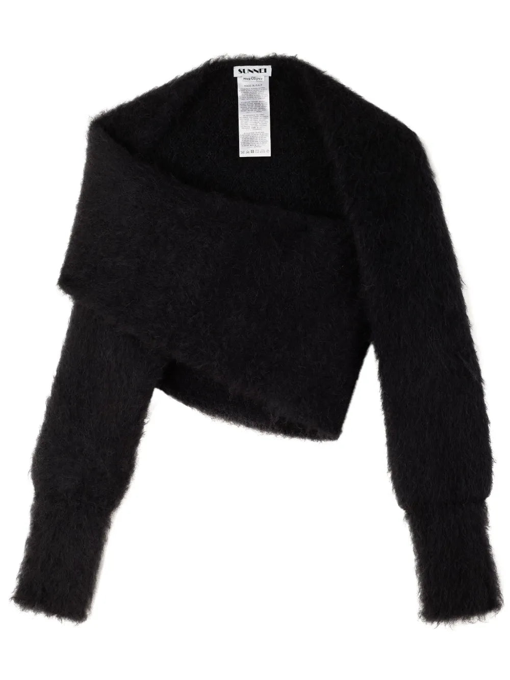 Brushed-Finish Wrapped Sweater
