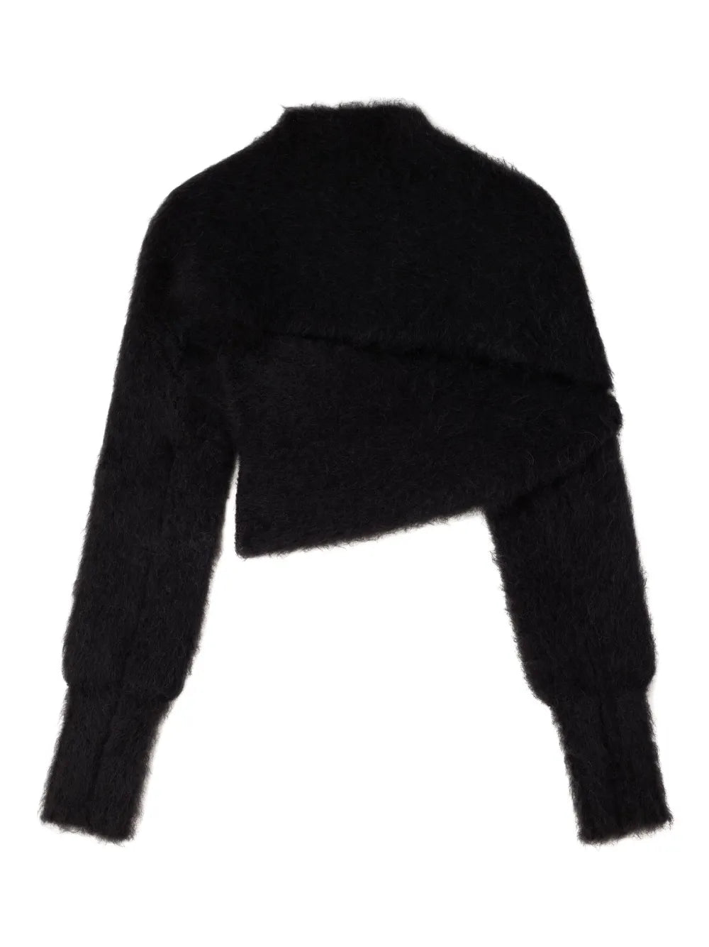 Brushed-Finish Wrapped Sweater