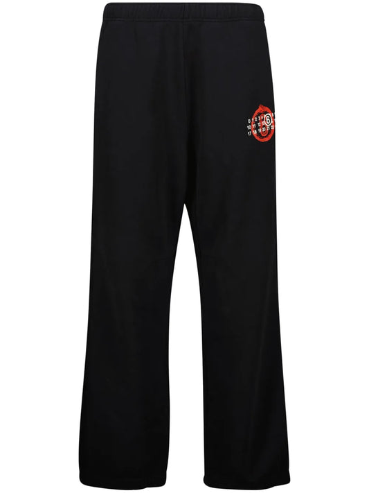 Numbers-Print Track Pants