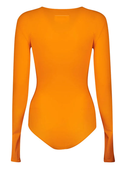 Numbers-Motif Bodysuit