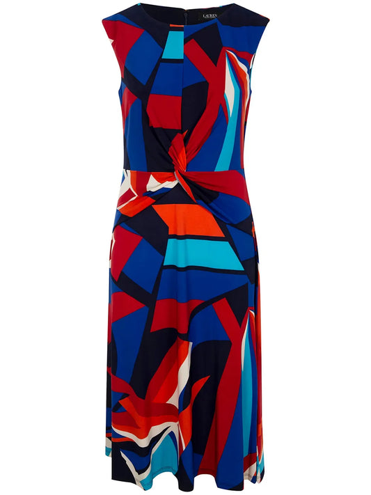 Patterned Midi Dress