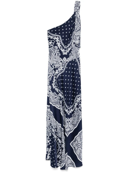 Paisley-Print Maxi Dress