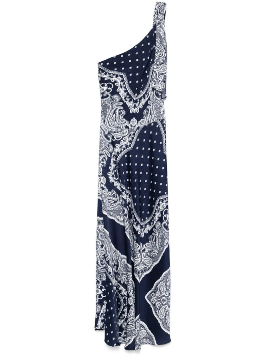 Paisley-Print Maxi Dress