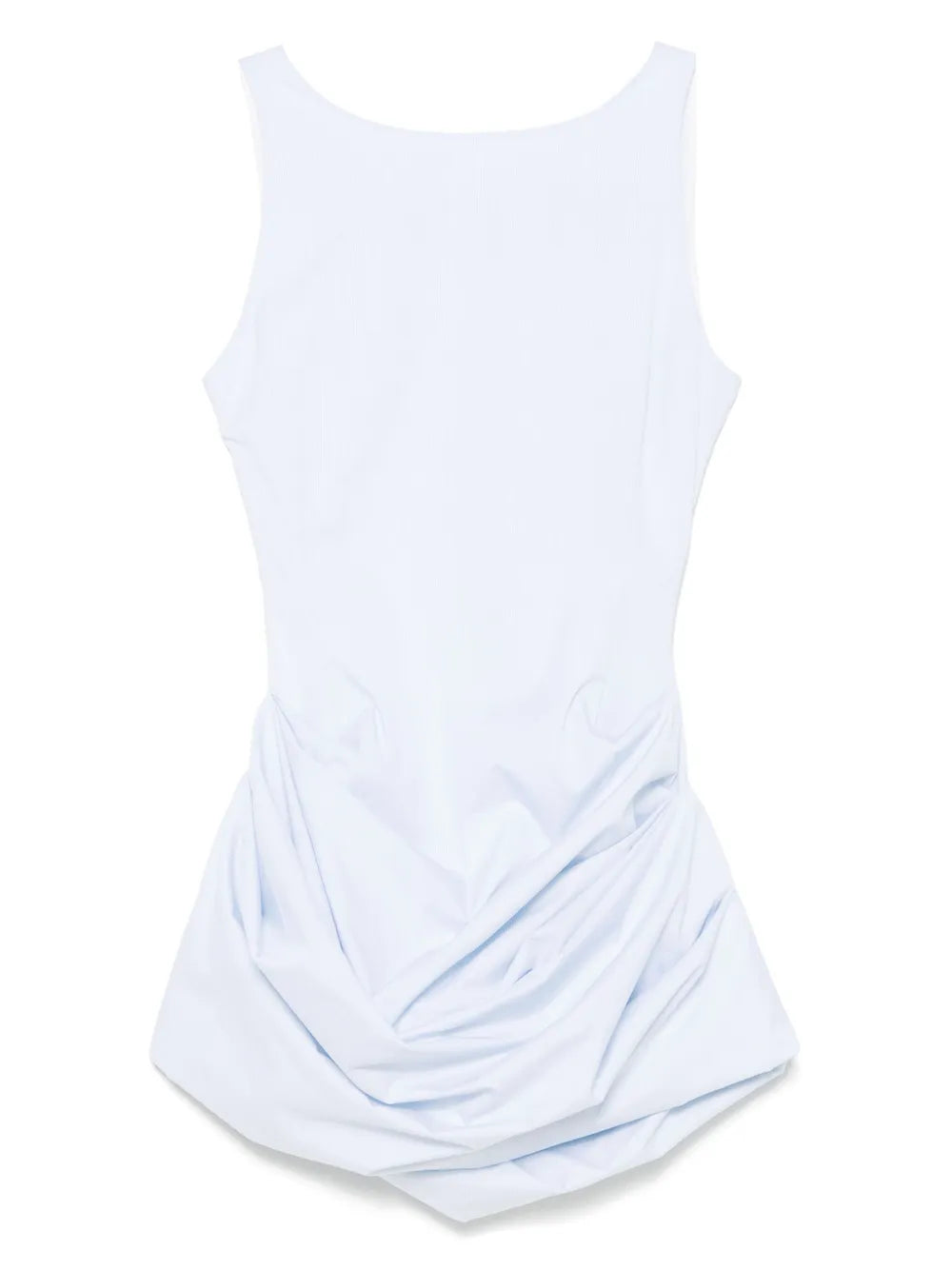 Pinstriped Poplin Mini Dress