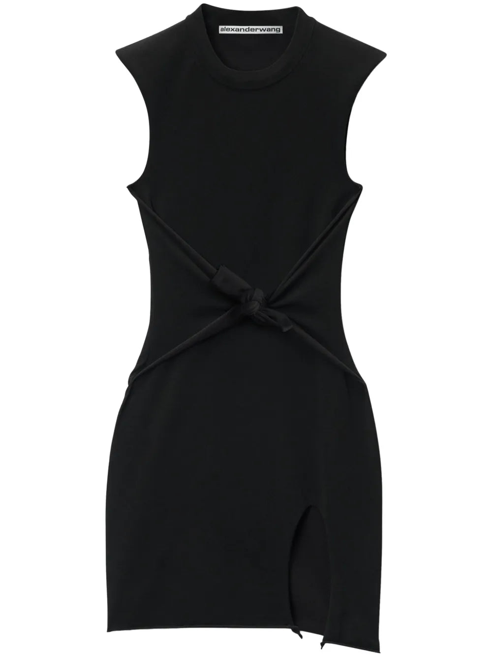 Knotted-Waist Mini Dress
