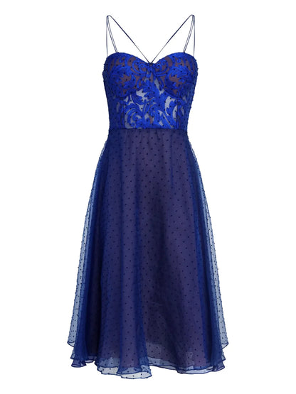 Poá Midi Dress