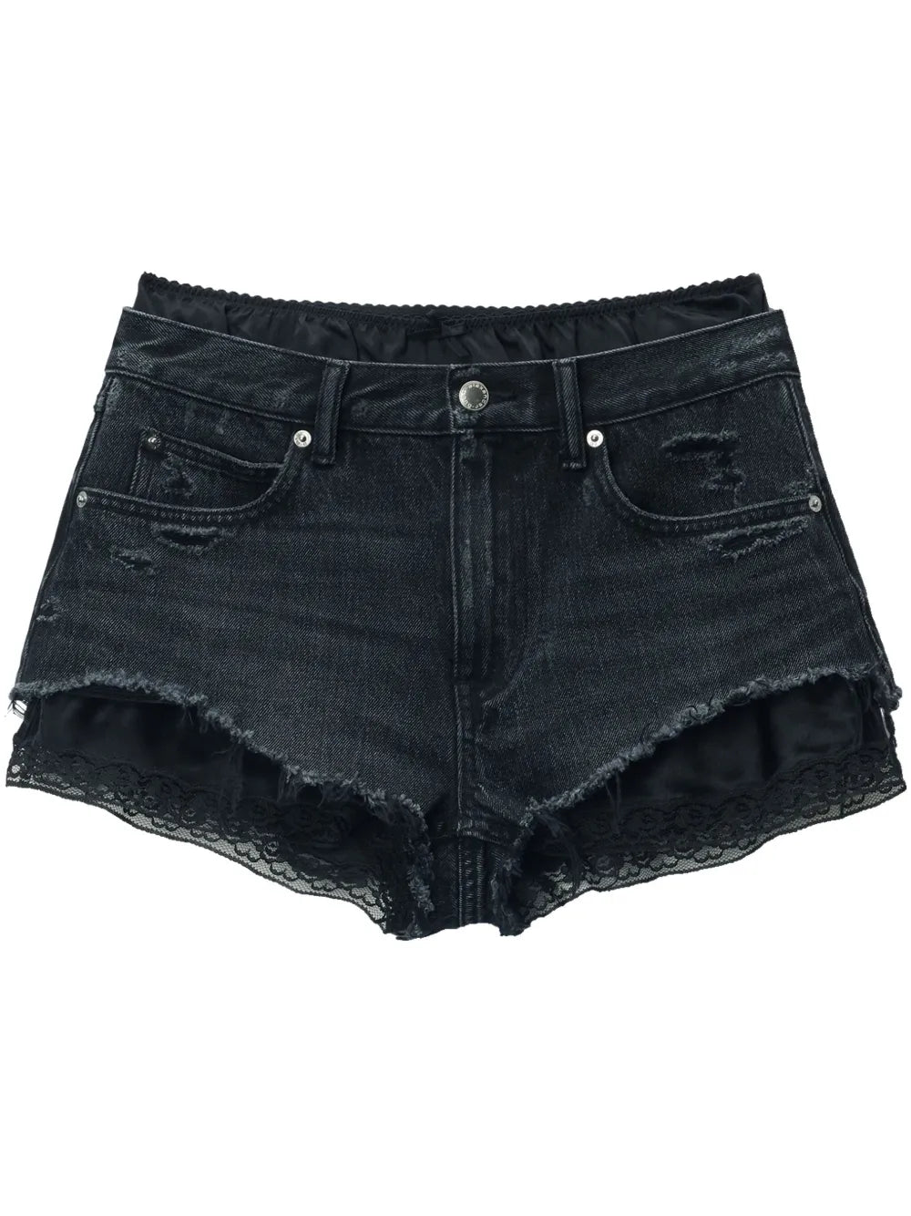 Pre-Styled Denim Shorts