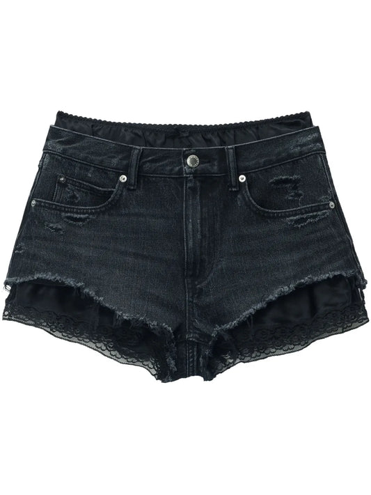 Pre-Styled Denim Shorts