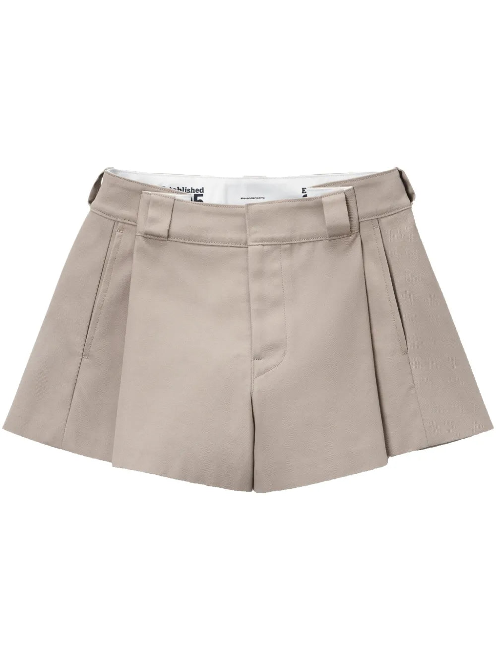 High-Waisted Pleated Shorts