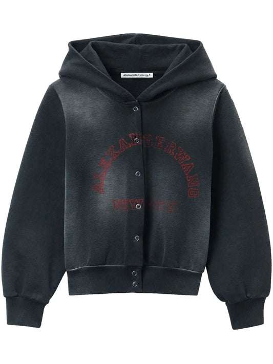 Distressed Hooded Jacket