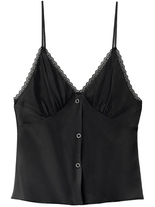 Lace Trim Tank Top
