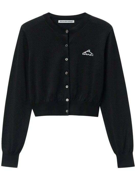 Logo-Print Cardigan
