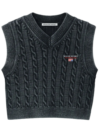 Cable-Knit Vest