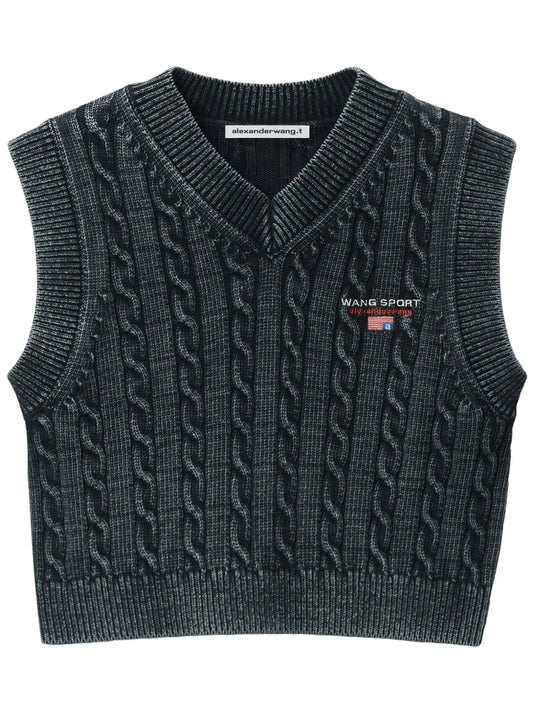 Cable-Knit Vest