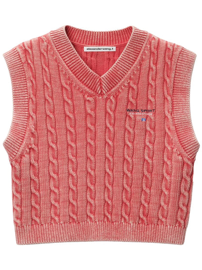 Cable-Knit Vest