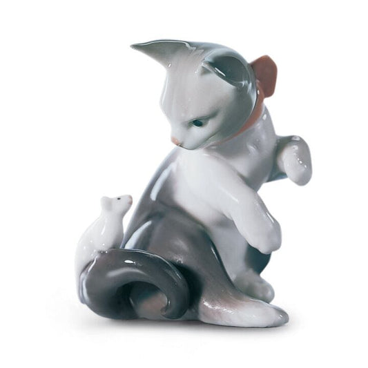 Cat And Mouse Figurine