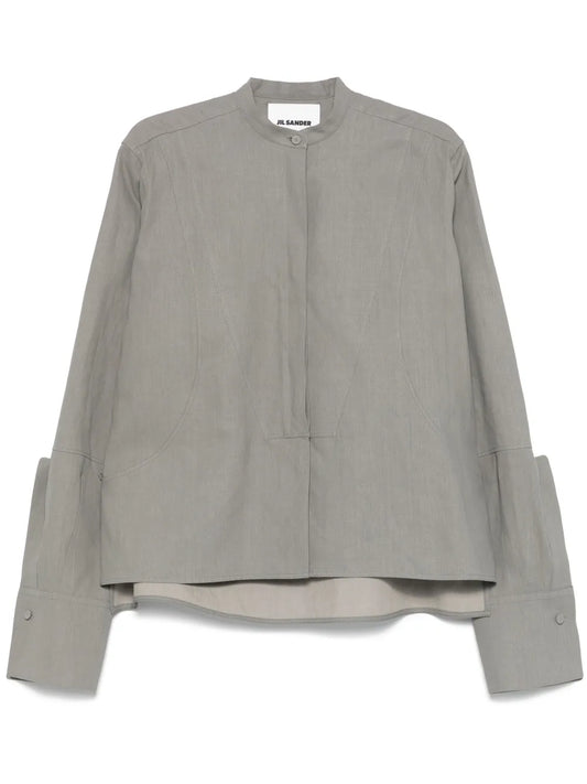 Coated Linen Shirt