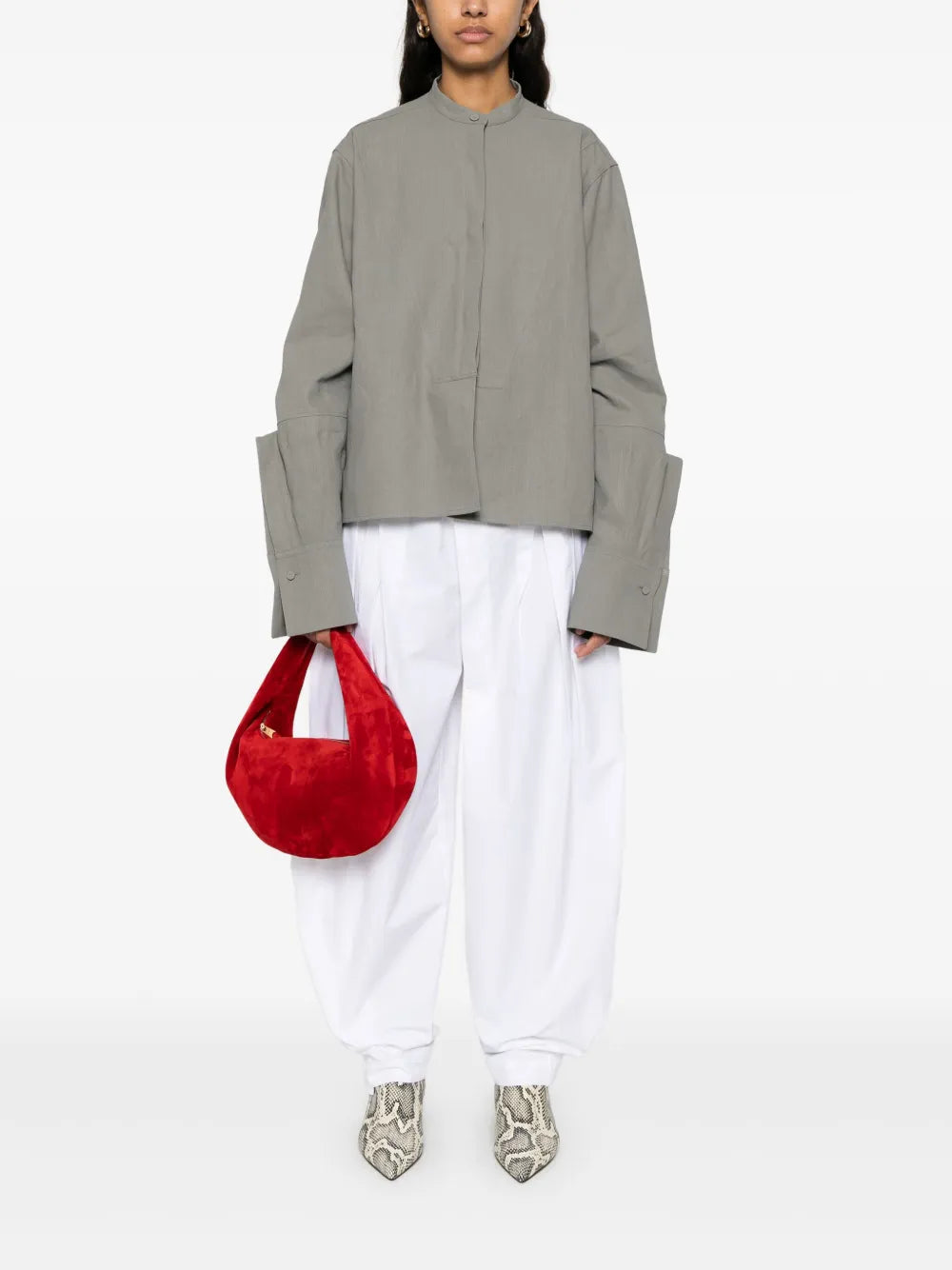 Coated Linen Shirt