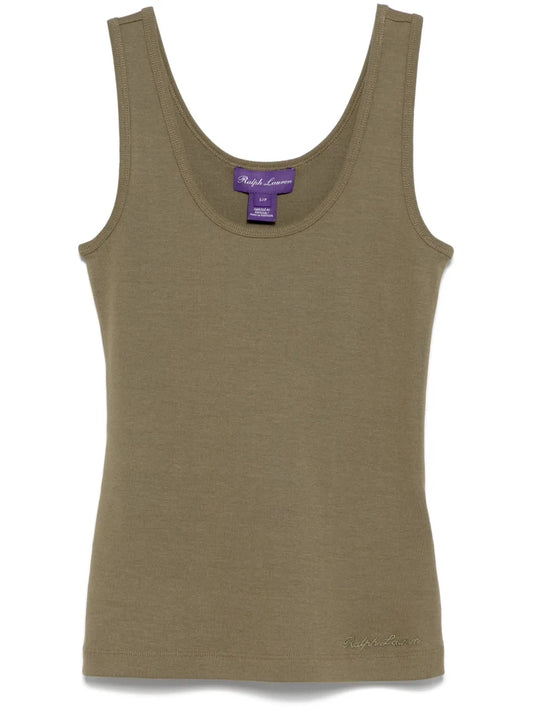 Fine-Ribbed Tank Top