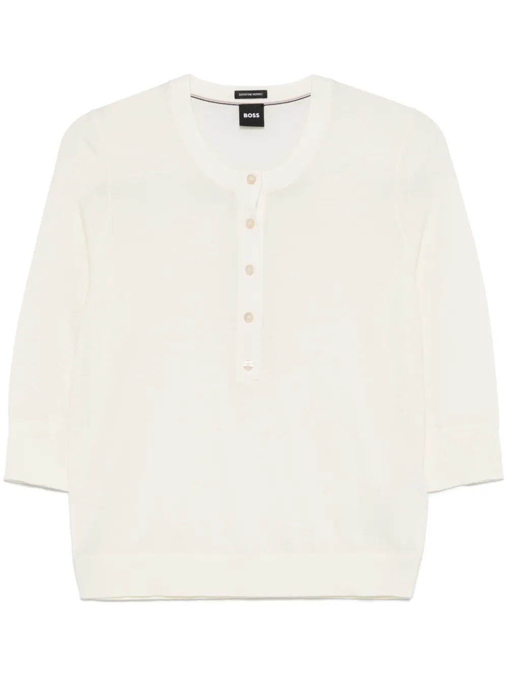 Henley-Neck Sweater