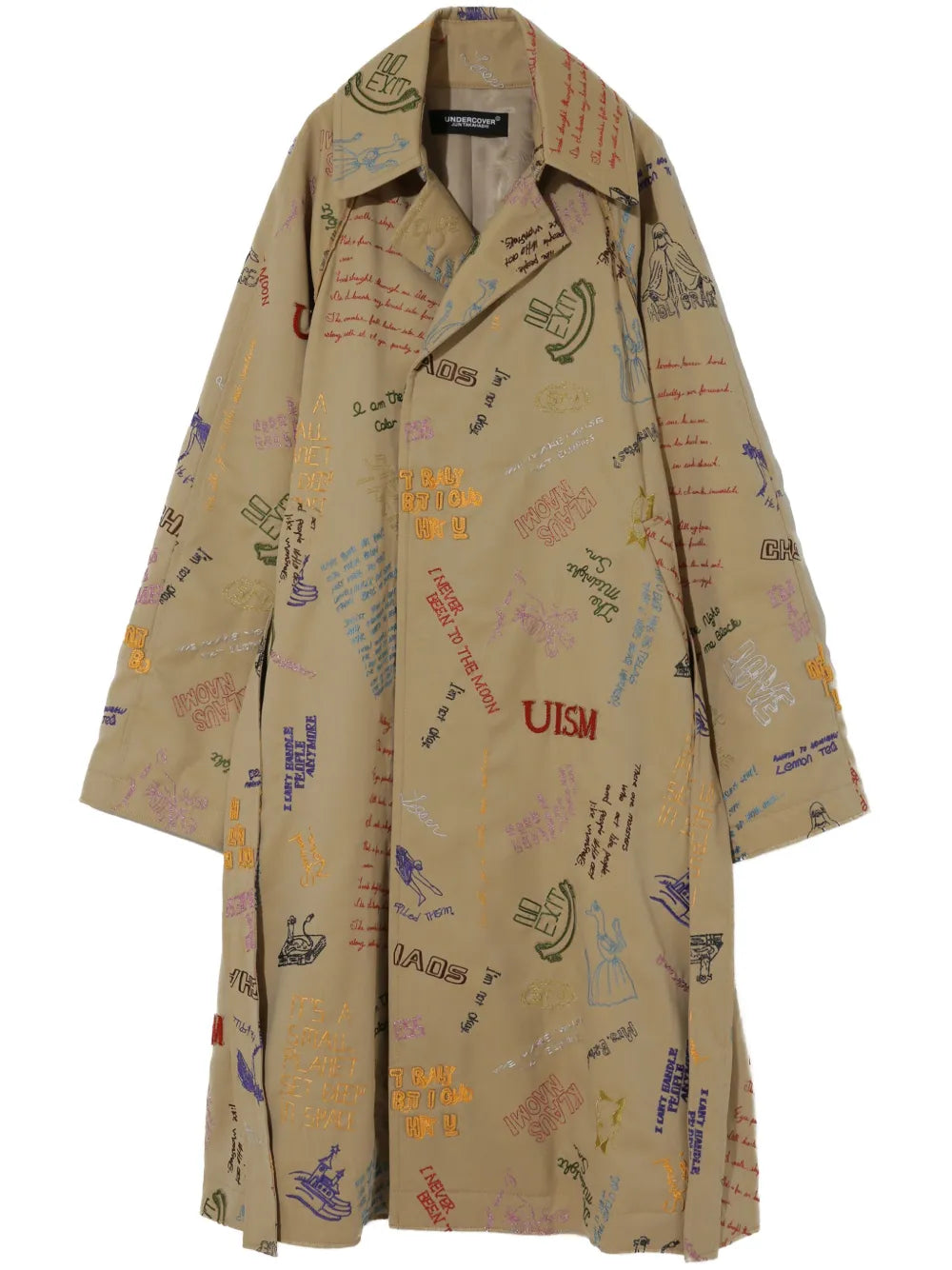Embroidered Trench Coat