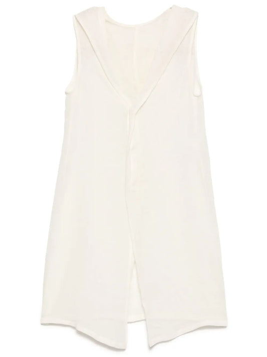 Semi-Sheer Construction Vest